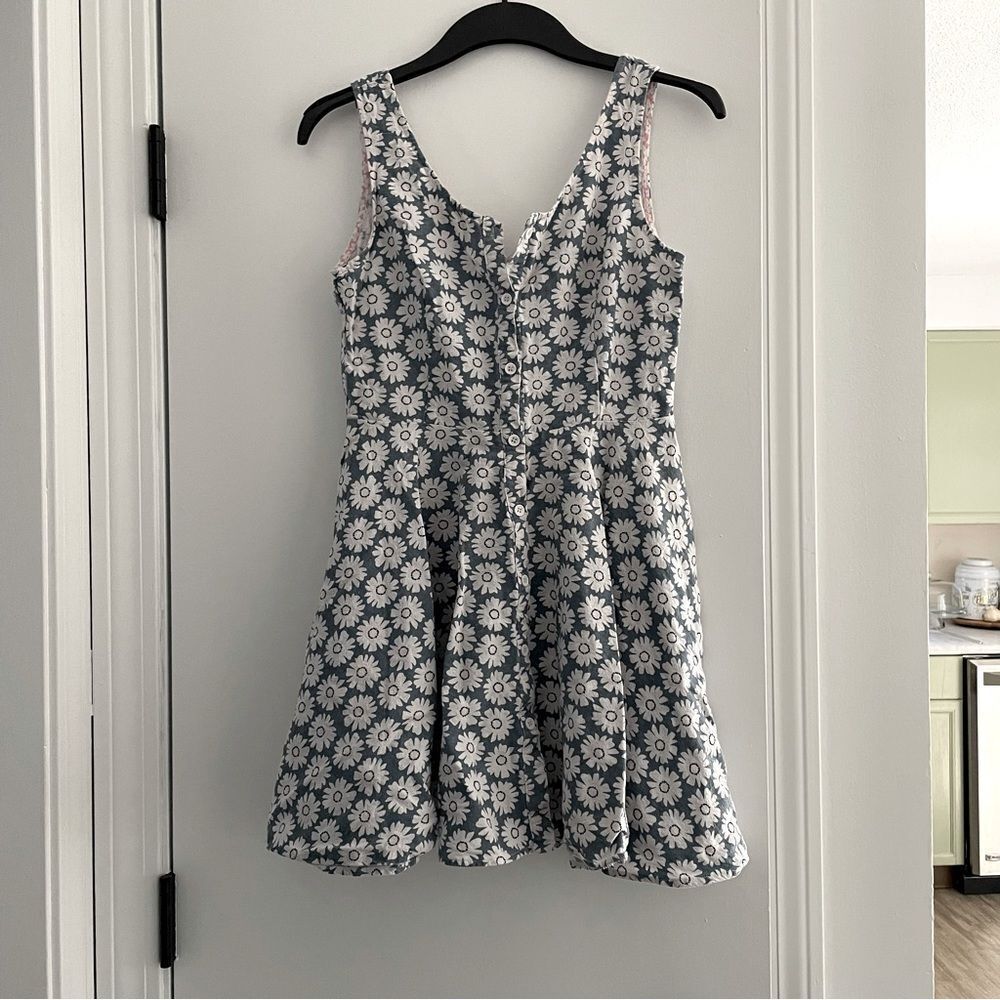 Linen and Cotton Button Dress